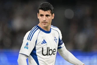 ألفارو موراتا مهاجم كومو الإسباني قريب من العودة إلى الليغا مع نادي خيتافي في صيف 2026